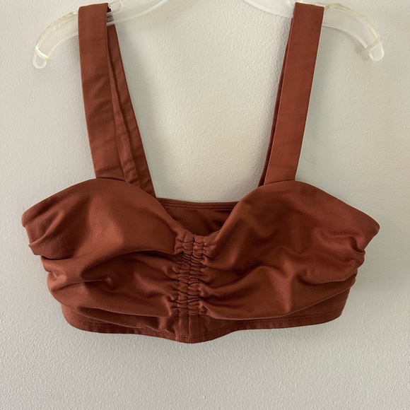 Alo Airbrush Cinch Bra Small Rust EUC - Picture 2 of 9